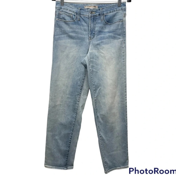 Athleta Sculptek Slim Straight Jean in Zion Wash Size 8 Tall - Picture 2 of 13